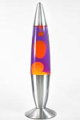 Лава-лампа 48см Оранжевая/Фиолетовая (Воск) Silver