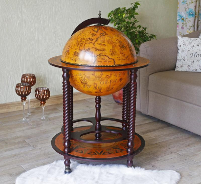 Глобус-бар напольный, сфера 45 см (арт. JG-45043R) Глобус-бар напольный, сфера 45 см (арт. JG-45043R)