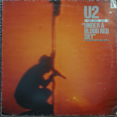 Виниловая пластинка U2, Under A Blood Red Sky, Ю2, бу