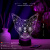 3D ночник Кошка с алмазом