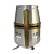Шлем крестоносца ''Ведро'' с медной отделкой