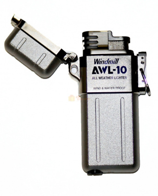 Турбо зажигалка для экстремальных ситуаций Windmill Awl-10 Серый Металлик Турбо зажигалка для экстремальных ситуаций Windmill Awl-10 Серый Металлик
