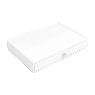 Шкатулка-лоток LC Designs для хранения украшений с выдвижным ящиком арт.75908, белая