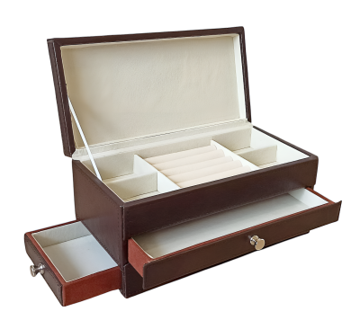 Шкатулка для украшений, коричневый, арт.AG100052 Шкатулка для украшений, коричневый, арт.AG100052
