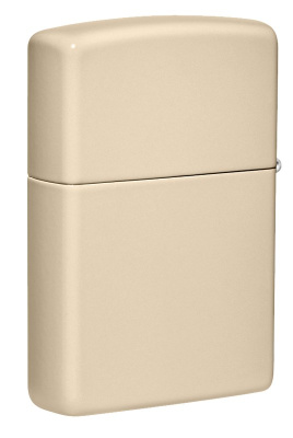 Зажигалка ZIPPO Classic 49453ZL с покрытием Flat Sand, латунь/сталь, бежевая, глянцевая, 38x13x57 мм