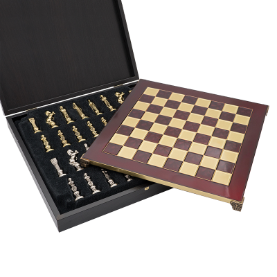 Шахматный набор "Ренессанс" (36х36 см), доска красная
