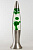 Лава-лампа 40см Зелёная/Прозрачная (Воск) Silver
