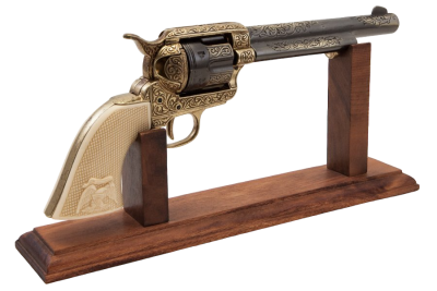 Макет. Револьвер Кольт кавалерийский CAL.45, 7½” (США, 1873 г.), латунь, рукоять под кость