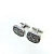 Запонки Cufflinks Inc. Прямоугольник из гладкой стали с винтажными прорезями, CF32