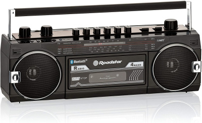 Ретро-магнитофон Roadstar RCR-3025BK, черный