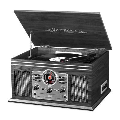 Виниловый проигрыватель Victrola Quincy 6-in-1, VTA-200B-GRY