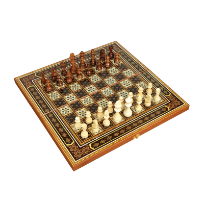 Набор 3 в 1 "Восточная мозаика" (шахматы, шашки, нарды), большие