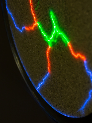 Электрический плазменный диск Тесла Rainbow D - 30см
