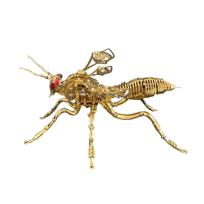 Механический конструктор DIY Cyberpunk из нержавеющей стали "Оса" - Gold Механический конструктор DIY Cyberpunk из нержавеющей стали "Оса" - Gold