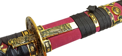 Вакидзаси, короткий японский меч "Токугава" с когаи и козукой