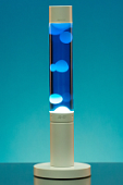 Лава лампа Amperia Slim Белая/Синяя (39 см)