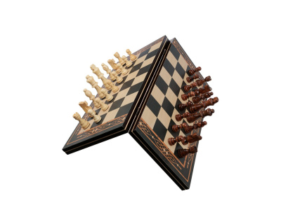 Набор 3 в 1 "Триумф" (магнитные шахматы, шашки, нарды)