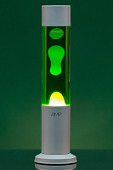 Лава лампа Amperia Tube White Жёлтая/Зелёная (39 см)