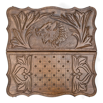 Нарды резные "Волк", Petrosyan