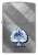Зажигалка ZIPPO Gleaming Spade Design с покрытием Diagonal Weave, латунь/сталь, серебристая, матовая, 38x13x57 мм (без бензина) Зажигалка ZIPPO Gleaming Spade Design с покрытием Diagonal Weave, латунь/сталь, серебристая, матовая, 38x13x57 мм (без бензина)
