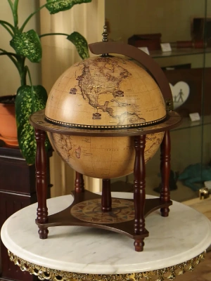 Глобус-бар настольный/напольный "New World", d=33 см (современная карта мира на английском языке)