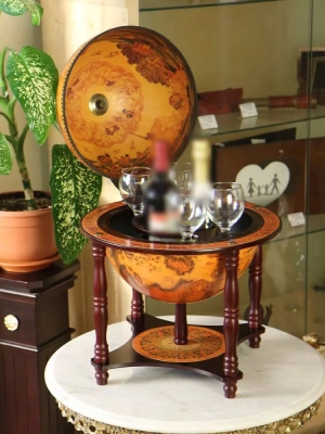 Глобус-бар настольный/напольный "Огненная земля", d=33 см Глобус-бар настольный/напольный "Огненная земля", d=33 см