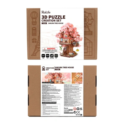 Деревянный конструктор Домик на дереве Сакура Robotime Sakura Tree House