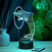 3D ночник Дельфин и кольцо