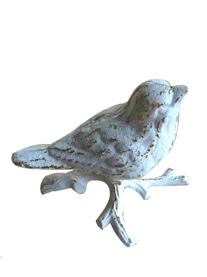 Фигура декоративная "Птичка поющая на ветке" Фигура декоративная "Птичка поющая на ветке"