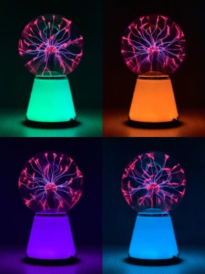 Плазменный шар Тесла Amperia Glow 15 см RGB / Audio