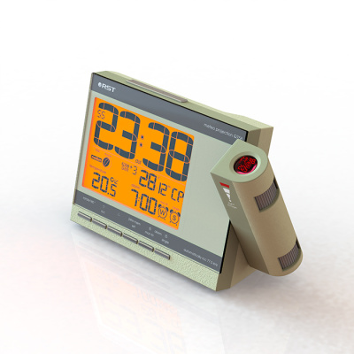 Проекционные часы-будильник и метеостанция RST Цвет: шампань. арт.32758