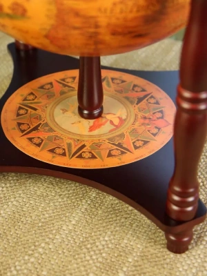 Глобус-бар настольный/напольный "Огненная земля", d=33 см Глобус-бар настольный/напольный "Огненная земля", d=33 см