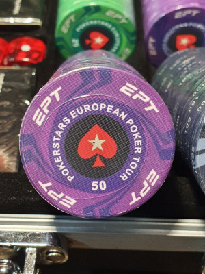 Набор для покера EPT Ceramic на 300 фишек, черный
