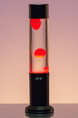 Лава лампа Amperia Tube Black Красная/Прозрачная (39 см)