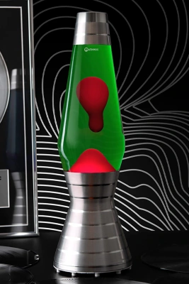 Лава-лампа Mathmos Astro Platinum Vinyl Красная/Зеленая (Воск)