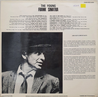 Виниловая пластинка Фрэнк Синатра, Sinatra, The Young Frank Sinatra, бу Виниловая пластинка Фрэнк Синатра, Sinatra, The Young Frank Sinatra, бу