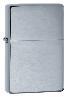 Зажигалка ZIPPO Vintage™ Series 1937, с покрытием Brushed Chrome, серебристая, 38x13x57 мм