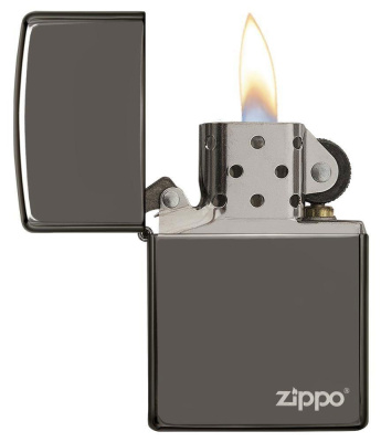 Зажигалка ZIPPO Classic 150ZL с покрытием Black Ice®, латунь/сталь, чёрная, глянцевая, 38x13x57 мм