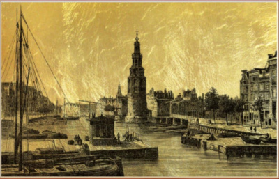 Картина на сусальном золоте «Амстердам»