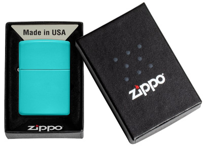 Зажигалка ZIPPO Classic 49454 с покрытием Flat Turquoise, латунь/сталь, бирюзовая, глянцевая, 38x13x57 мм Зажигалка ZIPPO Classic 49454 с покрытием Flat Turquoise, латунь/сталь, бирюзовая, глянцевая, 38x13x57 мм