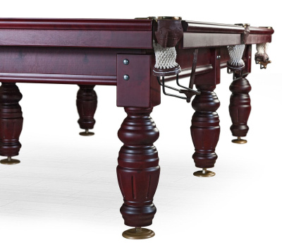 Бильярдный стол для русского бильярда «Дебют» 10 ф (махагон, плита 25 мм, 6 ног)