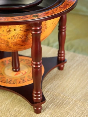 Глобус-бар настольный/напольный "Огненная земля", d=33 см Глобус-бар настольный/напольный "Огненная земля", d=33 см