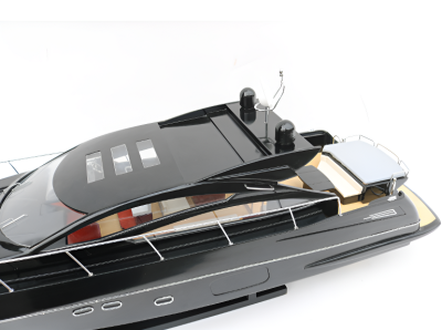 Модель яхты "Sunseeker Predator 64 black" 91*22*32