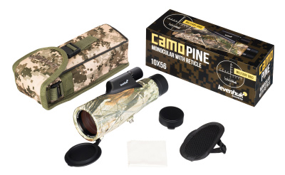 Монокуляр камуфляжный Levenhuk Camo Pine 10x56 с сеткой