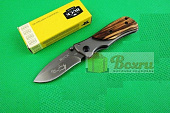 Нож Buck, складной, ручка дерево, коричневый, K112d HOT