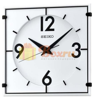 Модные настенные часы Seiko, в белом корпусе, QXA475W