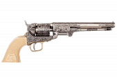 Макет. Револьвер морского офицера "Colt 1851 Navy" (США, 1851 г.), рукоять под кость