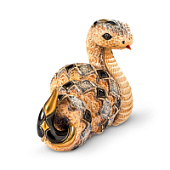 Статуэтка коллекционная Змея золотистая Статуэтка коллекционная Змея золотистая