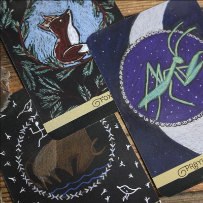 Карты таро. "The Wild Elemental Oracle" / Оракул дикой стихии, RED Feather