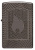 Зажигалка ZIPPO Armor® с покрытием Black Ice®, латунь/сталь, чёрная, 29x10x60 мм